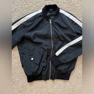 Black and White Bomber Jacket